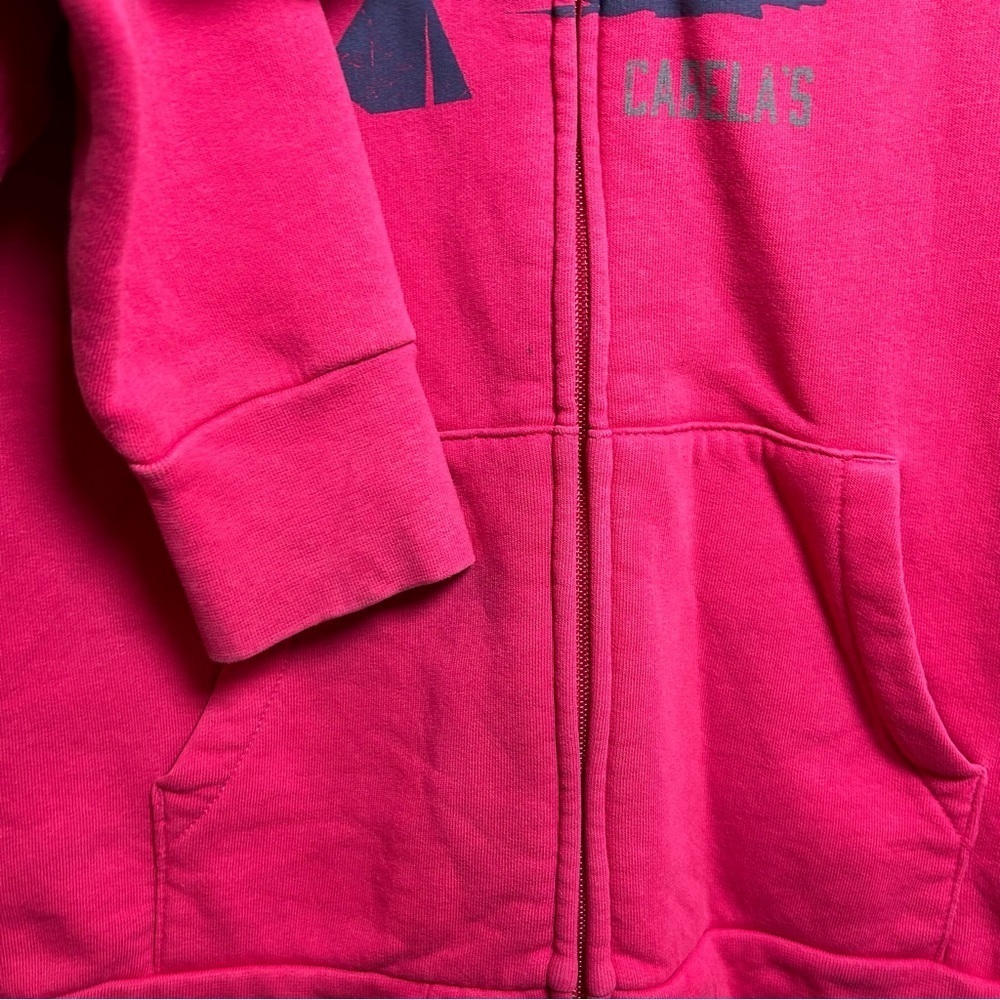 Caleb’s Pink Zip Up Hoodie Jacket Great Outdoors active wear Size Large - Picture 4 of 7